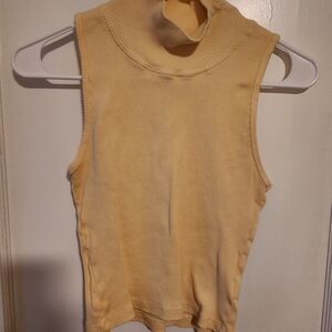 Big Bud Press Yellow Ribbed Tank Top